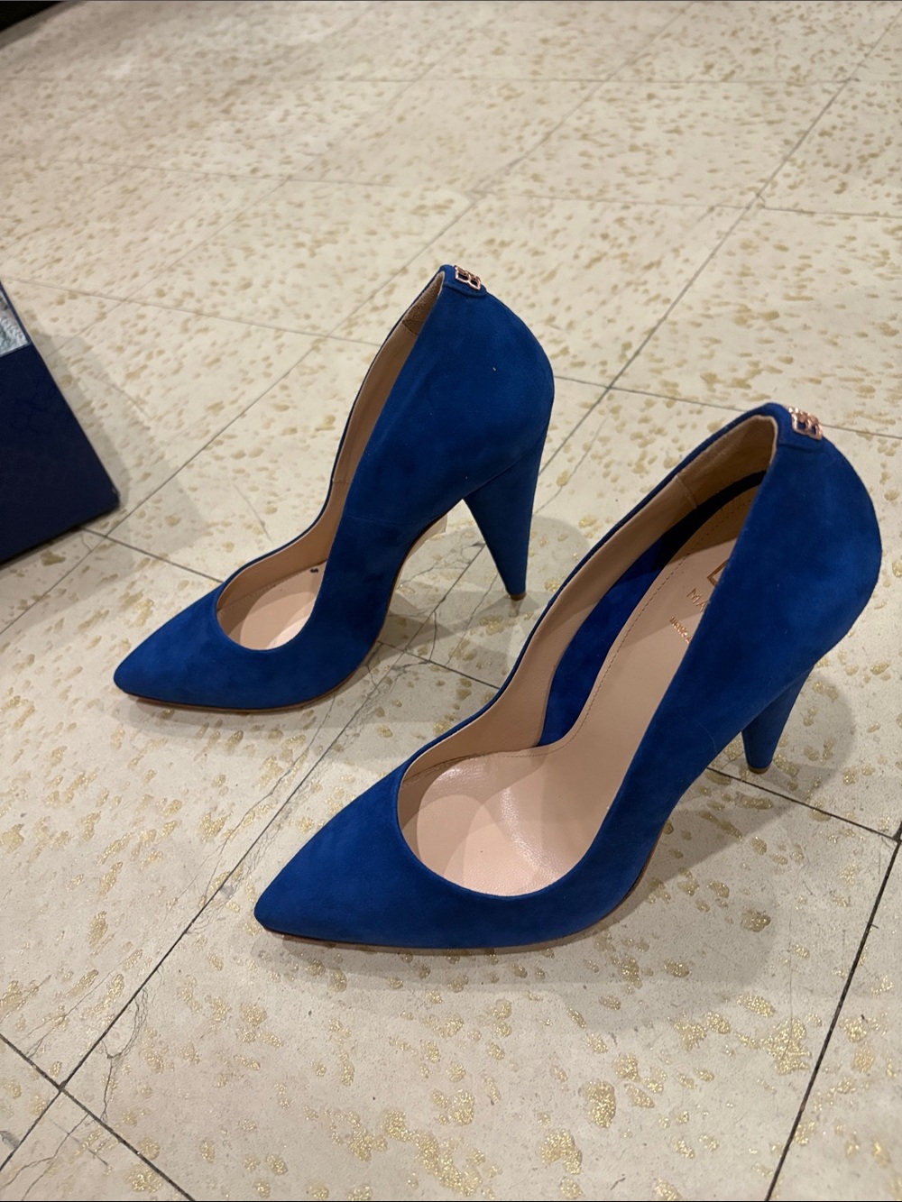 Mavette Madonna Pump Blue Suede EU 39
